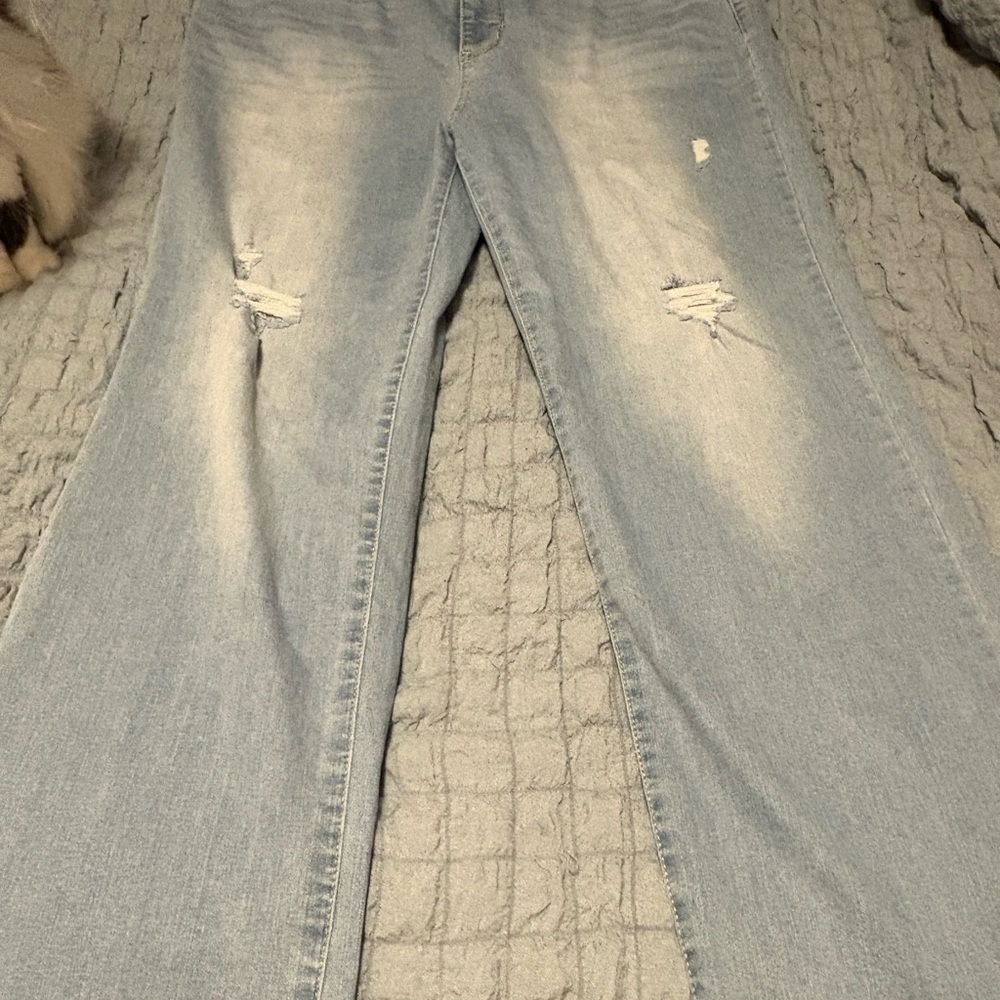 Wallflower Light Blue Distressed Jeans